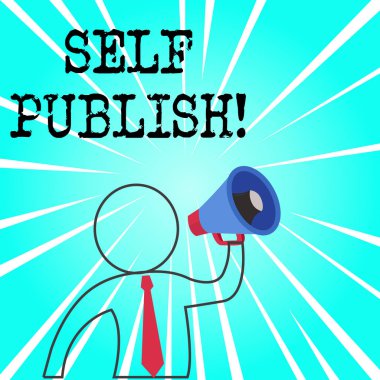 Kelime yazma metni Self Publish. Yazar için iş kavramı kendi pahasına bağımsız olarak çalışan olanların parçası yayınlamak.