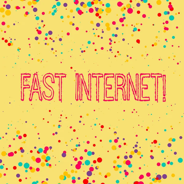 Word writing text Fast Internet. Business concept for term used for Internet service that is faster than the average. — 스톡 사진