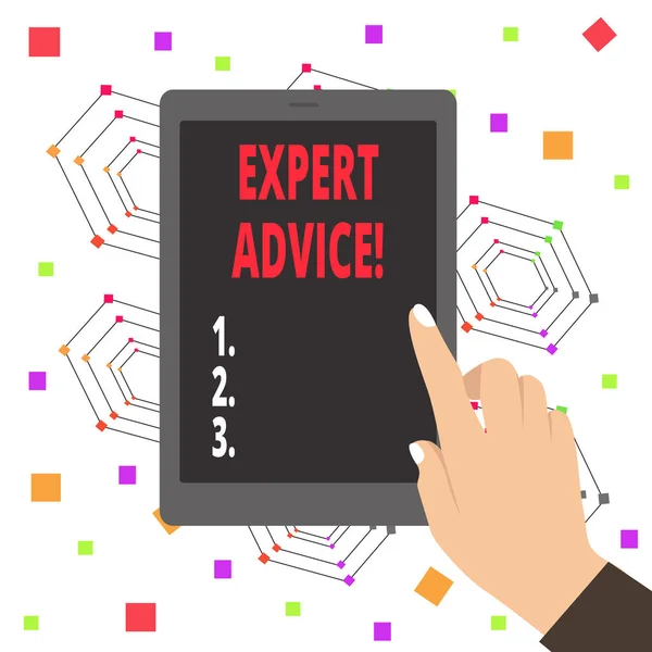 Word writing text Expert Advice. Business concept for Opinion given by someone skilled at a particular job.