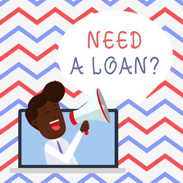 Tekst pisma ręcznego potrzebujesz kredytu pytanie. Pojęcie znaczenie prosząc, że potrzebuje pieniędzy oczekiwanych spłacone z odsetkami. — Zdjęcie stockowe