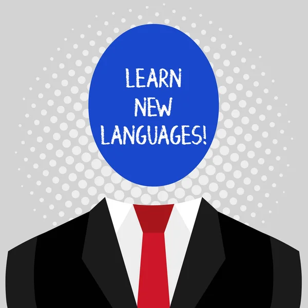 Word writing text Learn New Languages. Business concept for developing ability to communicate in foreign lang. — 스톡 사진