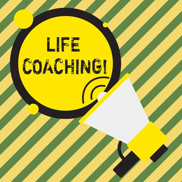 Parola scrittura testo Life Coaching. Concetto aziendale per dimostrare che i dipendenti contribuiscono a dimostrare il raggiungimento dei loro obiettivi nella carriera. — Foto Stock