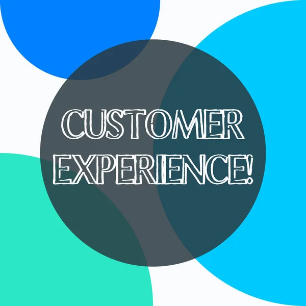 Texto de caligrafia Customer Experience. Conceito que significa produto da interação entre organização e comprador . — Fotografia de Stock