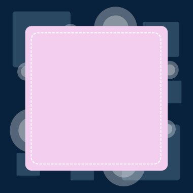 Renkli Kesik Çizgi Boş Kare. İnce ve Kalın Çizgiler. Parlak Arka Plana Karşı Çerçevede Boş Kesme Formu. Reklam Kuponu. Düz fotoğraf Sanat Tasarımı