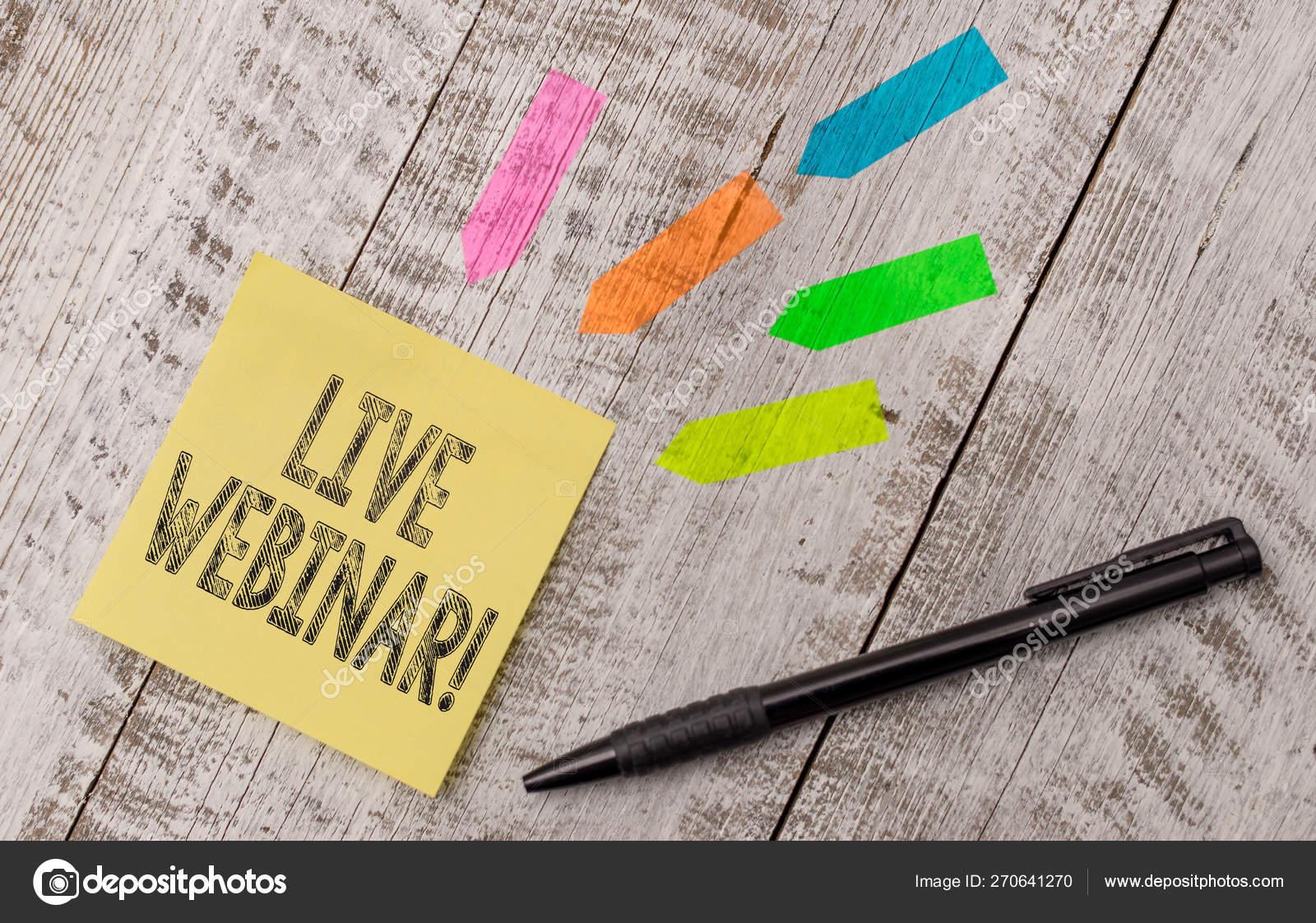 Writing Note Showing Live Webinar Business Photo Showcasing