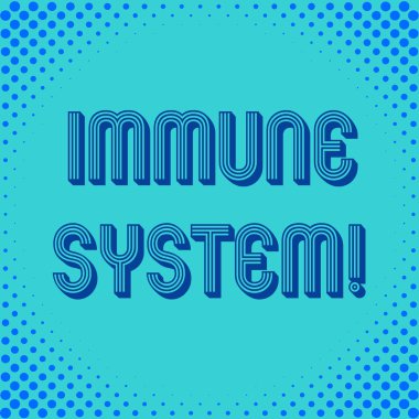 El yazısı metin yazma Bağışıklık Sistemi. Kavram anlamı ana bilgisayar savunma sistemi analizbiyolojik yapılar oluşan Kare dikdörtgen kağıt levha desen tema tam oluşturulması ile yüklü.