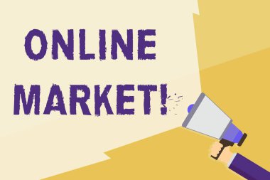 Online Market 'i gösteren bir not yazıyorum. Geniş Işın Geniş Işınlı El Tutma Megafonu satmak için web tabanlı kanalları kaldırma uygulaması.