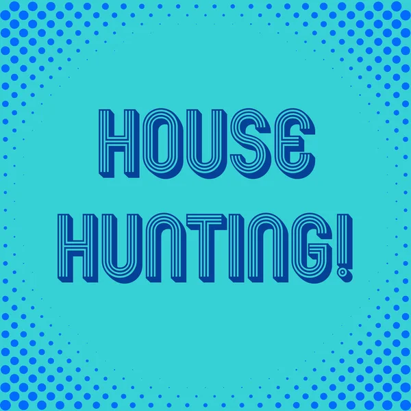 Handwriting text writing House Hunting. Concept meaning the act of searching or looking for a house to buy or rent Square rectangle paper sheet loaded with full creation of pattern theme.