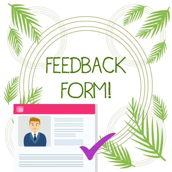 Conceptual hand writing showing Feedback Form. Business photo text way in which customer comment about product is obtained Curriculum Vitae Resume of Candidate Marked by Color Mark.