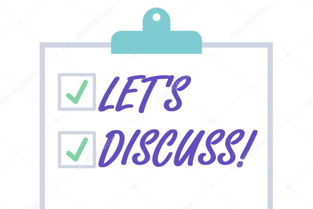 Texto manuscrito Let S Is Discuss. Concepto significado Significa