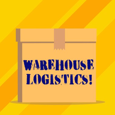 Depo Lojistik 'i gösteren bir not yazıyorum. İş hayatında hem fiziksel malların hem de bilgilerin akışını gösteren iş fotoğrafı.