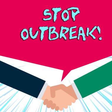 El yazısı metin yazma Salgını Durdurun. Kavram anlamı, benzer bir hastalıkla karşı karşıya olduğunu gösteren olayı önleme.