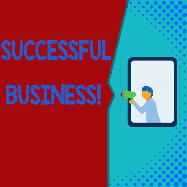 A sikeres üzletről szóló levél. Üzleti fotó bemutatása Célok elérése egy meghatározott időn belül. — Stock Fotó