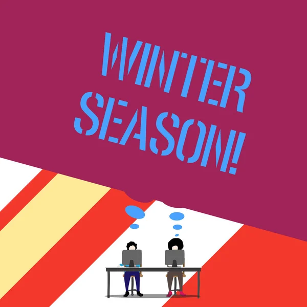Word writing text Winter Season. Business concept for the coldest season of the year in polar and temperate zones. — 스톡 사진