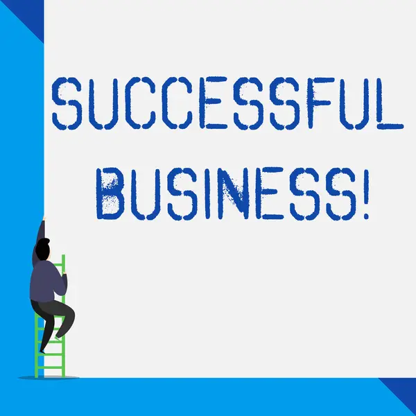 A sikeres üzletről szóló levél. Üzleti fotó bemutatása Célok elérése egy meghatározott időn belül. — Stock Fotó
