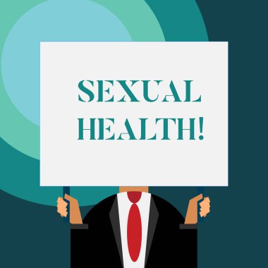 Cinsel Sağlığı gösteren bir not yazıyorum. Hayatımız boyunca cinselliği kucaklama ve zevk alma yeteneği gösteren iş fotoğrafı..