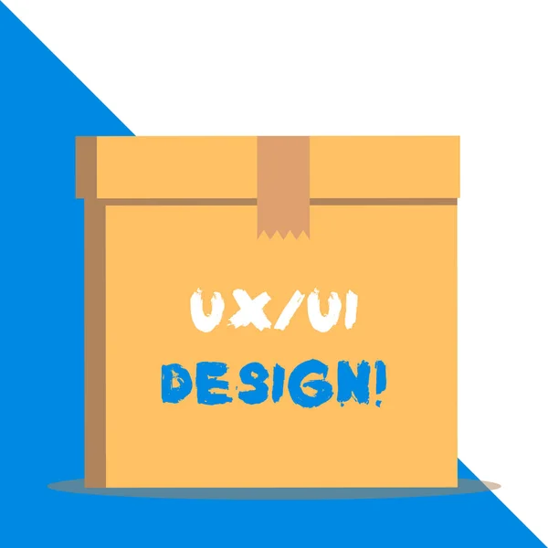 Ux Or Ui Design'ı gösteren metin işareti. Kavramsal fotoğraf tek bir tüketici deneyiminin iki farklı unsuru. — Stok fotoğraf