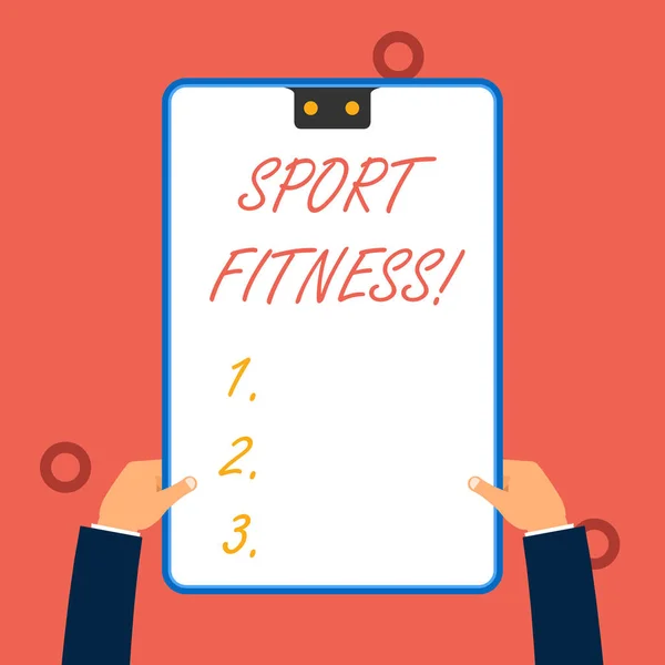Handgeschreven tekst schrijven sport fitness. Concept betekent conditionerings atleten voor de unieke deanalysisds van hun sport. — Stockfoto
