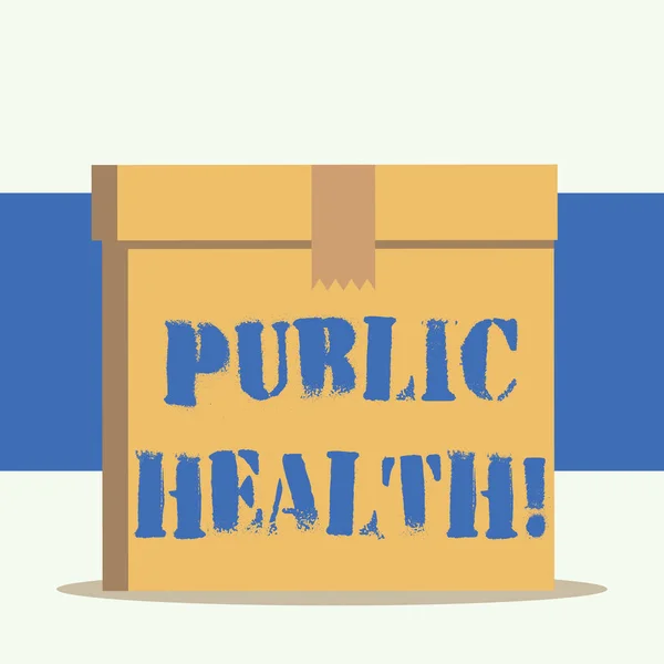 Word writing text Public Health. Business concept for government protection and improvement of community health.