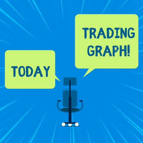 Word writing text Trading Graph. Business concept for Represent the highs and lows of the trading period and price. — Stock Photo, Image