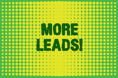 Daha fazla müşteri adayı gösteren kavramsal el yazısı. Ürün içine tüketici faiz veya soruşturma iş fotoğraf metin başlatılması ufuk noktalar orta arka plan tasarım degrade desen.