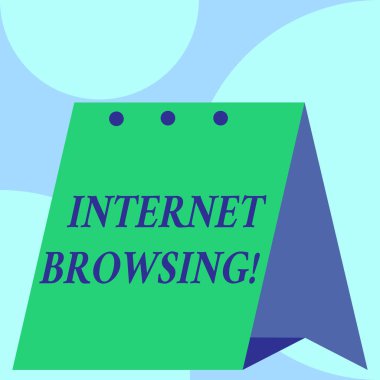 Internet tarama gösteren metin işareti. Kavramsal fotoğraf ACT bilgi bir dizi hızlı bir şekilde açık büyük ayakta takvim Desk aylık planlayıcısı geometrik arka plan.