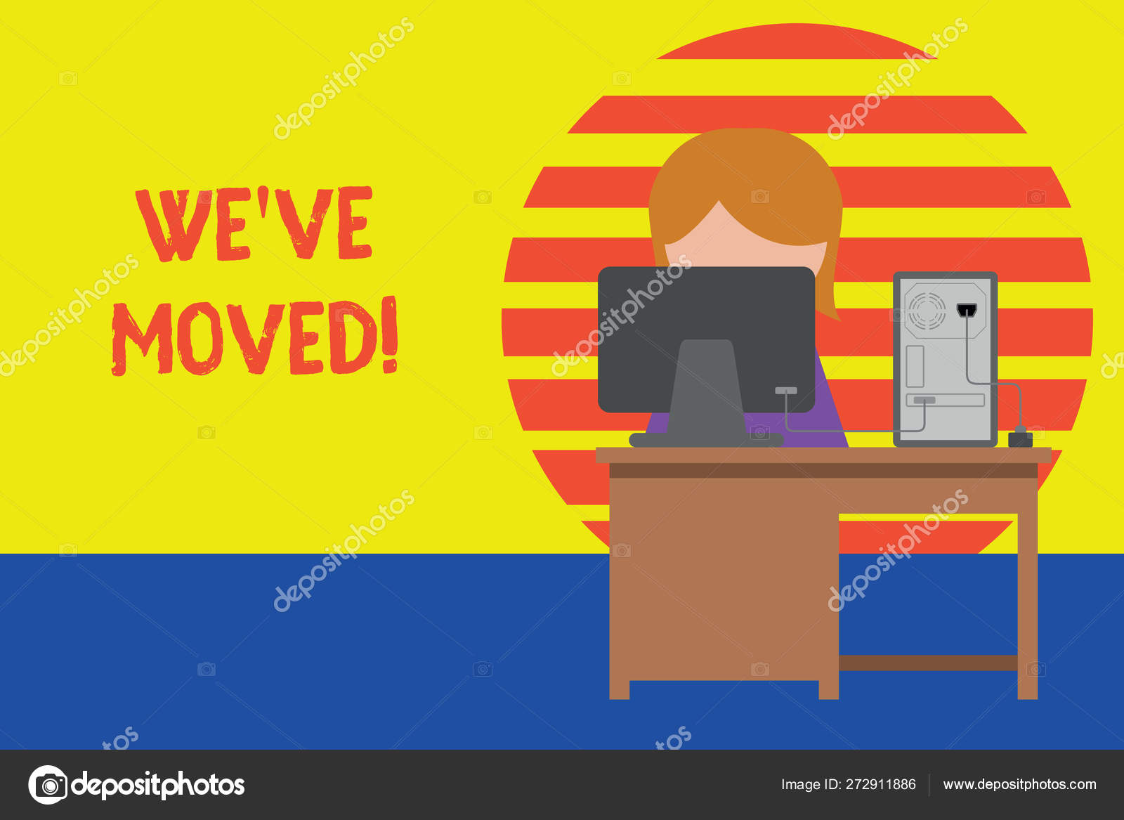 Writing Note Showing We Ve Moved Business Photo Showcasing Having