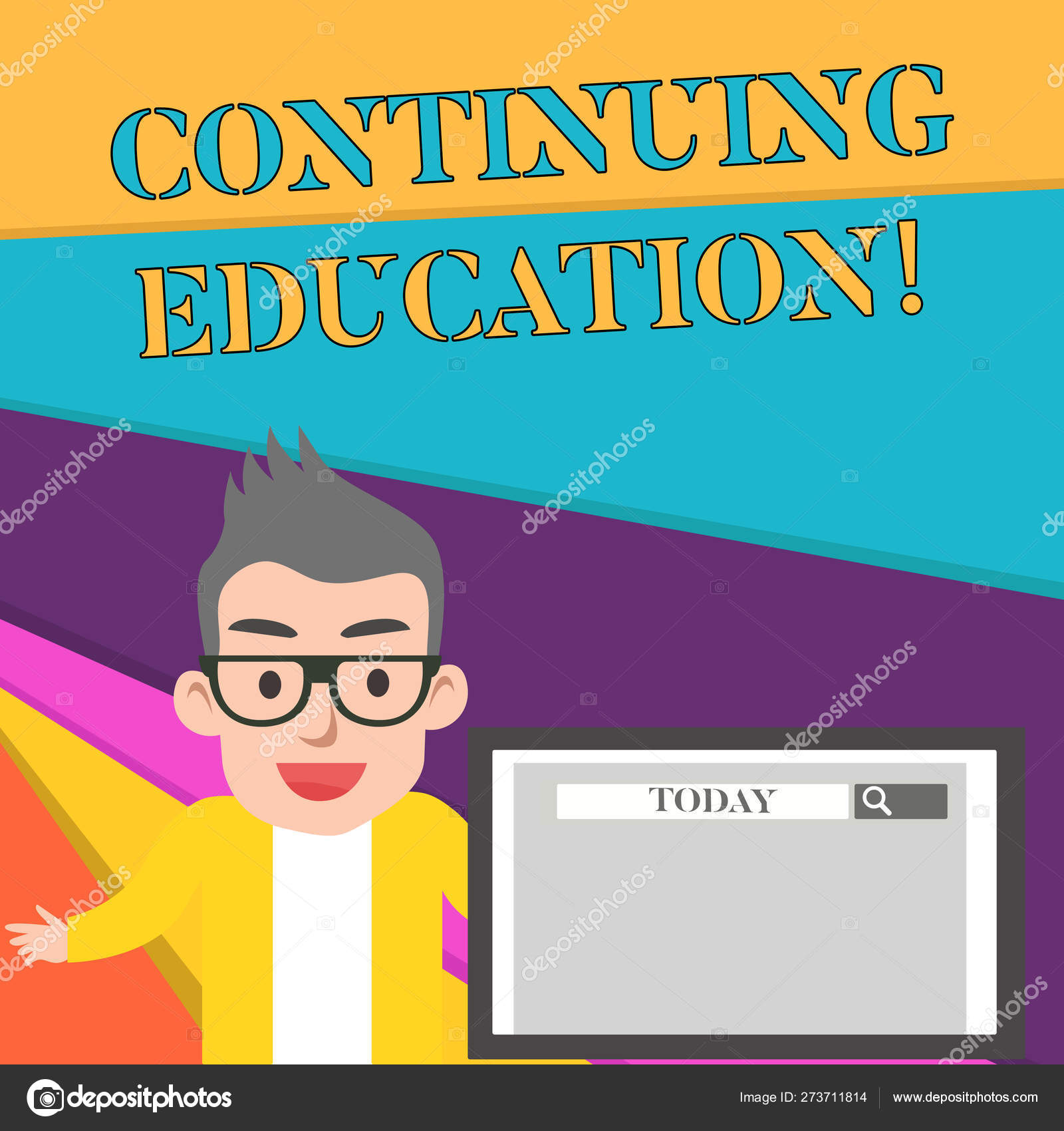 Word Writing Text Continuing Education Business Concept For