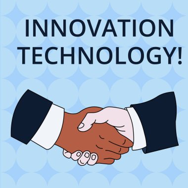 Word yazma metin yenilik teknolojisi. Yeni fikir veya teknik ya da bilimsel doğa el Shake Multiracial erkek Iş ortakları meslektaşları resmi gömlek takım yöntemi için iş kavramı.