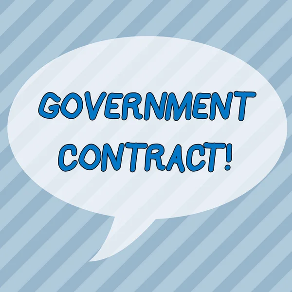 Handwriting text writing Government Contract. Concept meaning Agreement Process to sell Services to the Administration Infinite Diagonal Pattern of Dark and Light Blue Stripes Slanting Lines.