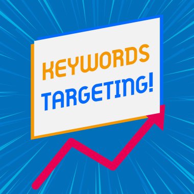 Anahtar sözcük hedefleme yazma el yazısı metni. Kavram anlamı arama motorları yüksek rütbe almak için Ilgili kelimeleri kullanın başka bir ok üzerinde boş bir dikdörtgen yukarı artan satış Zigzag.