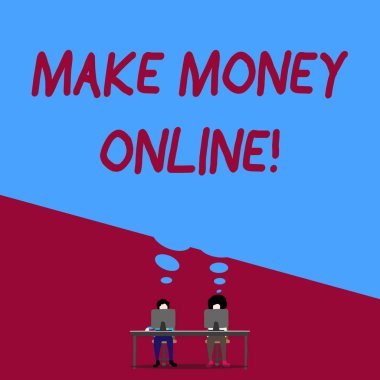 El yazısı metin yazma para çevrimiçi olun. Kavram anlamı kar freelancing veya pazarlama gibi internet kullanarak yapmak mor pantolon ile adam sandalyeye yakın bilgisayar masasına konuşma oturup.