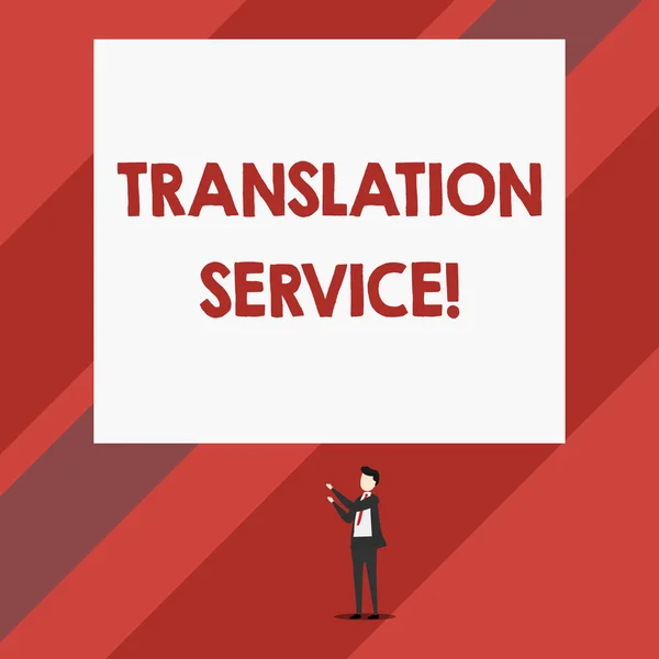 Poznámka: zapisuje se služba překladu. Obchodní fotografie předvádějících jazyk ekvivalentního cílového jazyka od mateřštiny. — Stock fotografie