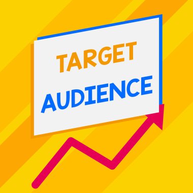 Hedef Kitleyi gösteren kavramsal el yazısı. Satışartan başka bir zikzak yukarı üzerinde Boş dikdörtgen için kelime adresi istediğinizi gösteren İş fotoğrafı vitrin kategorisi.