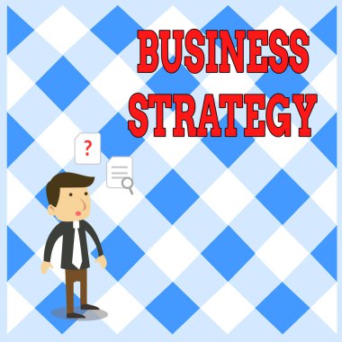 İş Stratejisi yazma el yazısı metin. Kavram anlamı Yönetim oyun planı istenilen hedefe ulaşmak için veya hedef Genç Erkek İşadamı Ofis İşçiSi Daimi Arama Sorunu Çözümü.