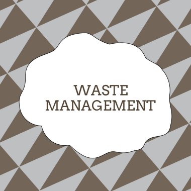 Atık Yönetimini gösteren bir not yazıyorum. İş fotoğrafı görüntüleme eylemleri, nihai bertaraf etmek için analizsel çöp başlangıcını gerektirir. Kusursuz İkizkenar Üçgenler Çapraz Gri ve Kahverengi Alternatif Renk