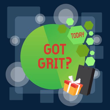 Cesaret Sorusu 'nu gösteren bir not yazıyorum. İş fotoğrafında, istenen hedefe doğru azimli bir çalışma gösteriliyor. Tebrik kartı Posteri Hediye Paketi Sunumu Bowknot tarafından dekore edildi..