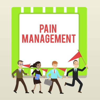 El yazısı metin yazma Ağrı Yönetimi. Kavramlar, disiplinlerarası bir yaklaşım la çalışan bir tıp dalı anlamına gelen Halk Kalabalığı Bayrakları Pennants Lider Koşu Gösteri Toplantısı başkanlığında.