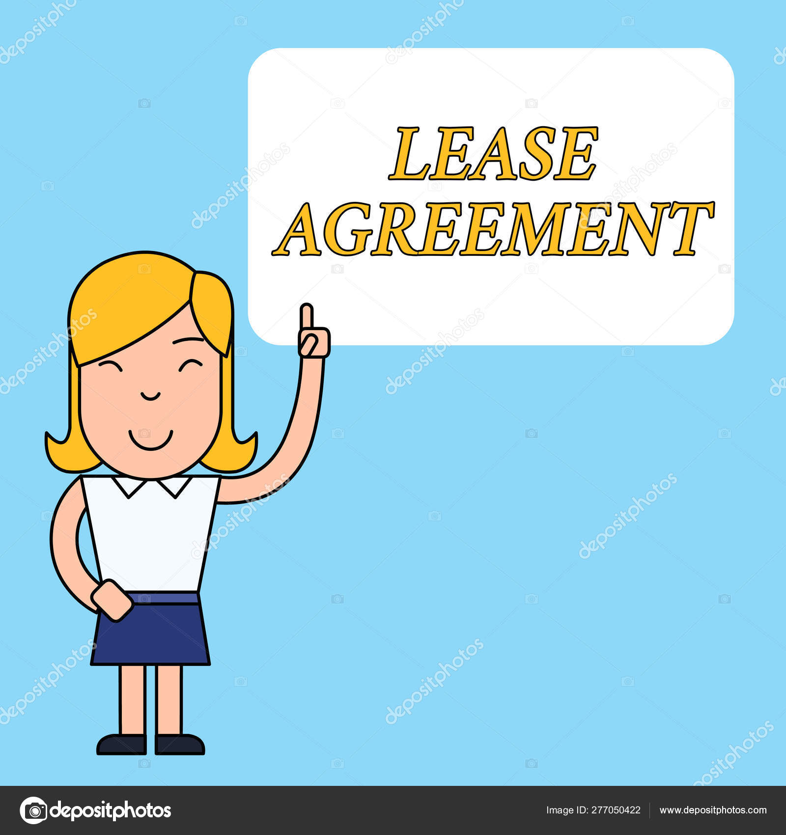 Writing note showing Lease Agreement. Business photo showcasing