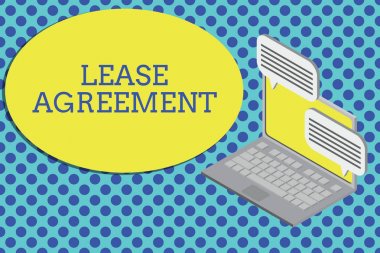 Kira Sözleşmesini gösteren kavramsal el yazısı. Bir tarafa açısından İş fotoğraf metin Sözleşme bilgi internet kablosuz gönderme alan kiralık emlak Laptop kabul eder.