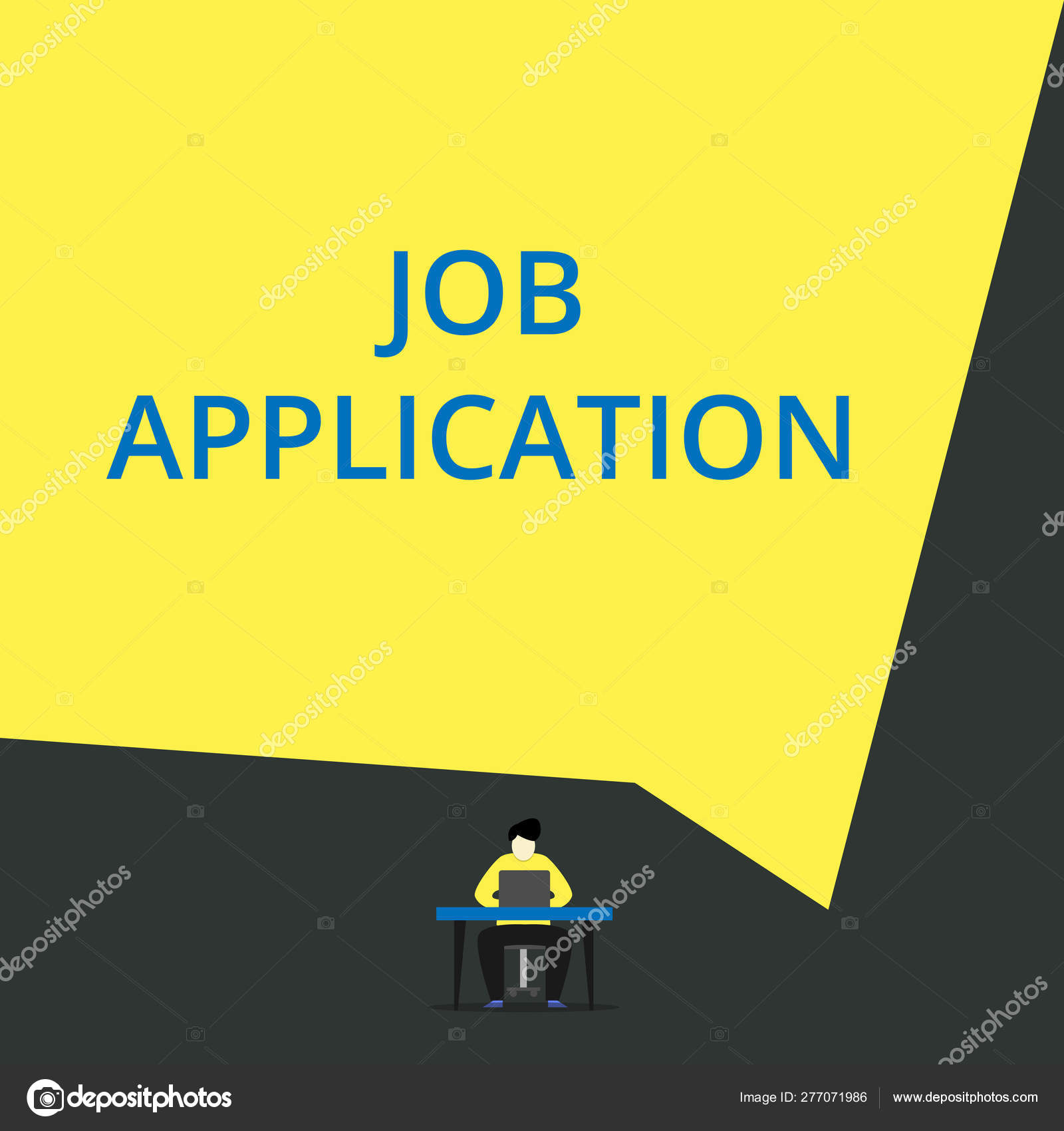 Handwriting Text Job Application Concept Meaning The Standard