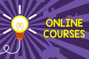 Kelime yazma metni Online Kurslar. Örgün eğitim de¤ilik li¤inde dolayý İş konsepti İnternet üzerinden öğrenme Büyük fikir ampul. Başarılı dönüm fikir buluş yenilik. Başlangıç.