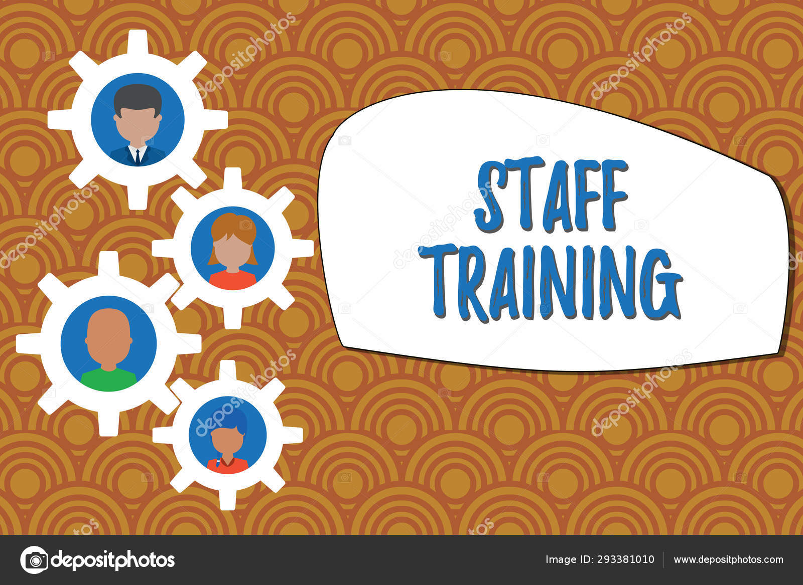 Написание Записки, Показывающей Обучение Персонала. Бизнес-Фото.