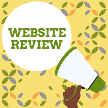 Kelime yazma metin Web Sitesi İnceleme. İşletmeler ve hizmetler hakkında yayınlanabilecek Yorumlar için İş konsepti El Loudhailer Boş Yuvarlak Konuşma Metin Balon Duyuru Yeni Holding.