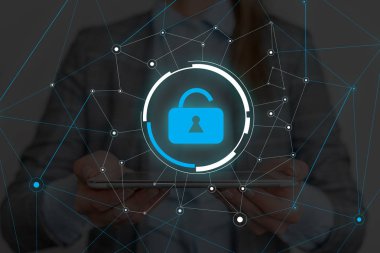 Kadın insan en son gelişmiş cihazlar kullanarak bir sunum sunuyor. Kadın nasıl akıllı gadget nasıl çalıştığını tanıtan resmi çalışma elbisesi giymek. modern yaşam fotoğrafı.