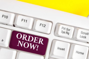 El yazısı metin yazma Sipariş Şimdi. Kavram anlamı beyaz arka plan tuşu kopyalama alanı üzerinde boş not kağıdı ile Beyaz pc klavye satmak satın almak için bir taraf tarafından doğrulanan istek.