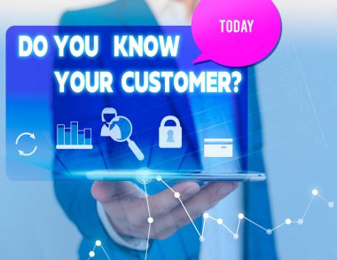 Müşteri Sorunu biliyor musunuz gösteren metin işareti. Kavramsal fotoğraf hizmeti ilgili bilgi adam simgeleri akıllı telefon konuşma kabarcık ofis malzemeleri teknolojik cihaz ile müşterileri tanımlamak.