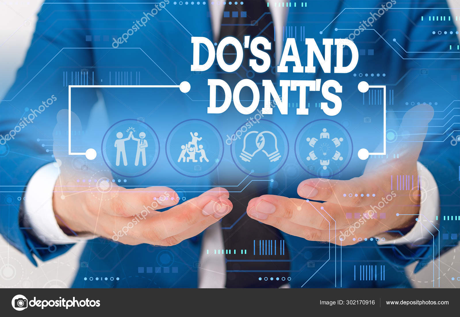 Conceptual Hand Writing Showing Do S And Dont S Business Photo Showcasing Rules Or Customs Concerning Some Activity Or Actions Male Wear Formal Suit Presenting Presentation Smart Device Stock Photo By C Artursz