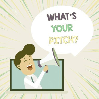 S Is Your Pitch sorusunu gösteren kavramsal el yazısı. Loudhailer Bubble Announce içine Laptop aracılığıyla Konuşan ses veya müzik sesi Man Mülkiyet hakkında soran İş fotoğraf metin.
