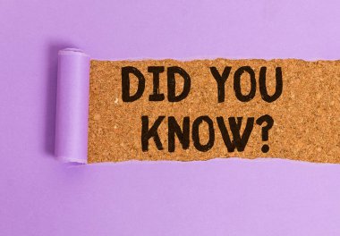 Sen Biliyormissin Sorusu gösteren kavramsal el yazisi. Birisine gerçeği veya olayı bilip bilmediğini sorduğunuzda çekilen iş fotoğrafı.